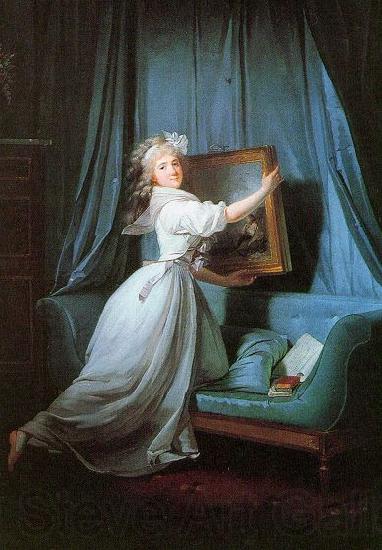 Henri Pierre Danloux Portrait de Mademoiselle Rosalie Duthe Norge oil painting art